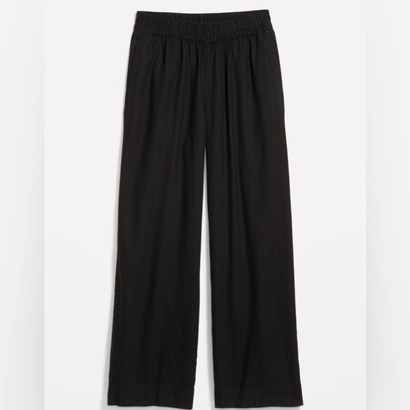 NWT! High-Waisted Linen-Blend Wide-Leg Pants - Multiple Sizes💛 - Picture 4 of 8